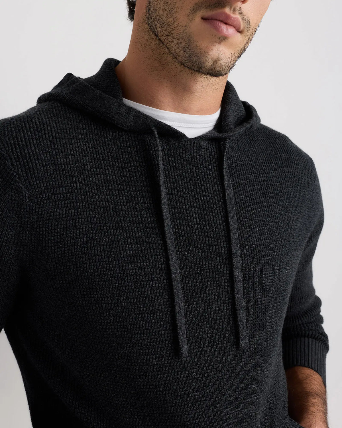 Organic Cotton Cashmere Waffle Hoodie - US 9509