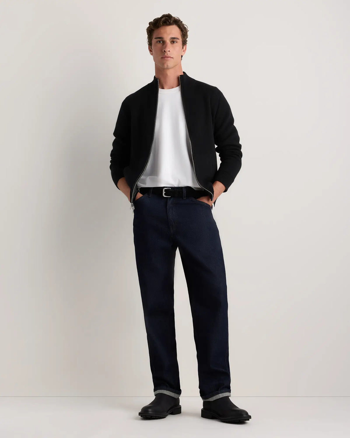 100% Reversible Cashmere Full Zip Sweater - US 4874