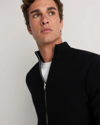 100% Reversible Cashmere Full Zip Sweater - US 4874