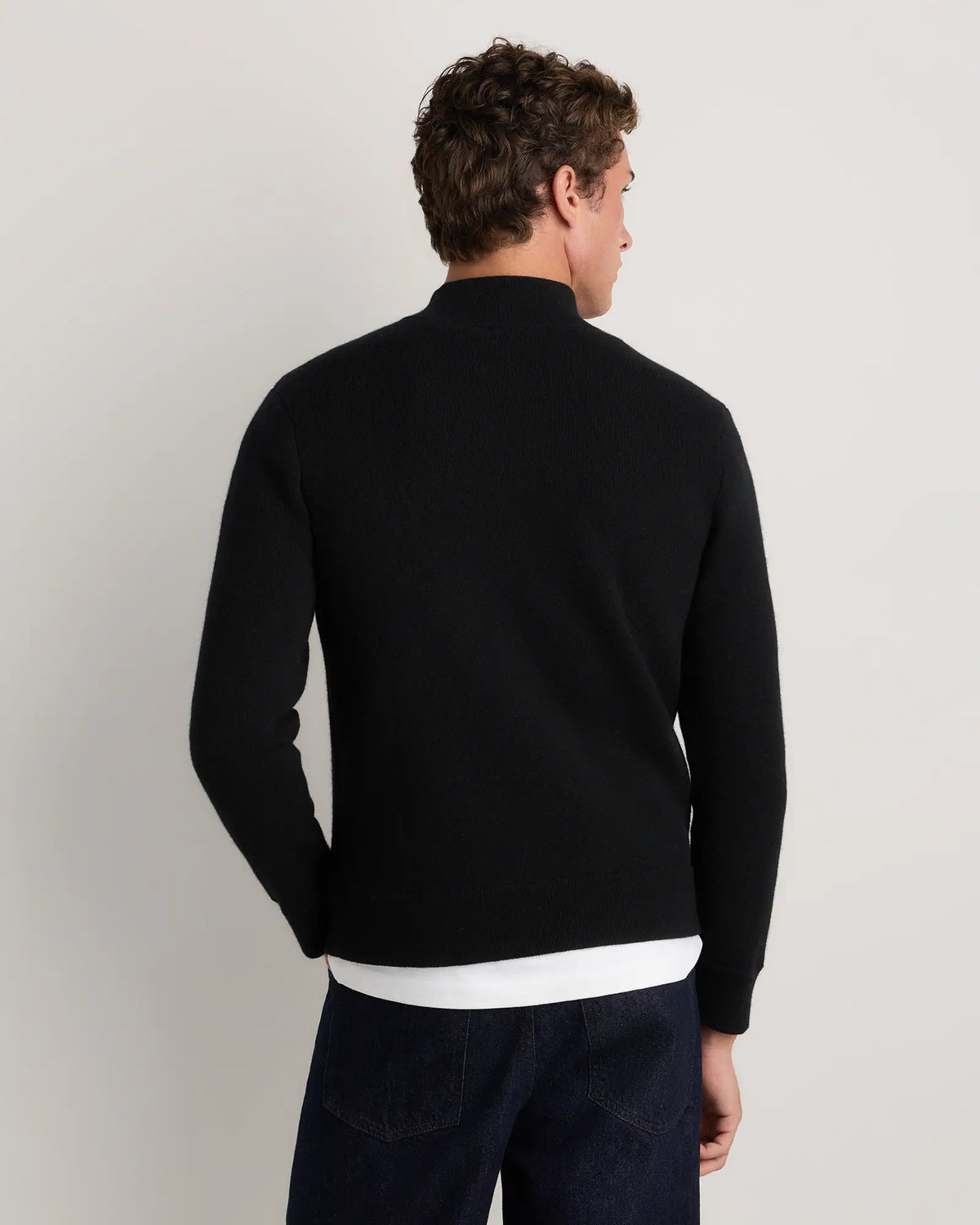 100% Reversible Cashmere Full Zip Sweater - US 4874