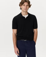 100% Mongolian Cashmere Johnny Collar Polo Sweater - US 8553