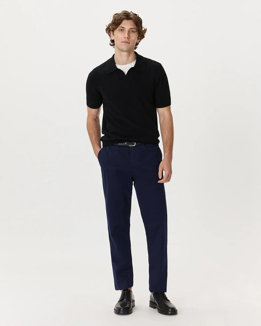 100% Mongolian Cashmere Johnny Collar Polo Sweater - US 8553