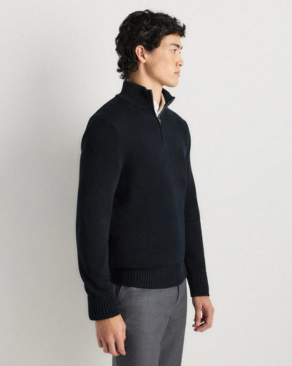 100% Organic Cotton Quarter-Zip Sweater - US 0462