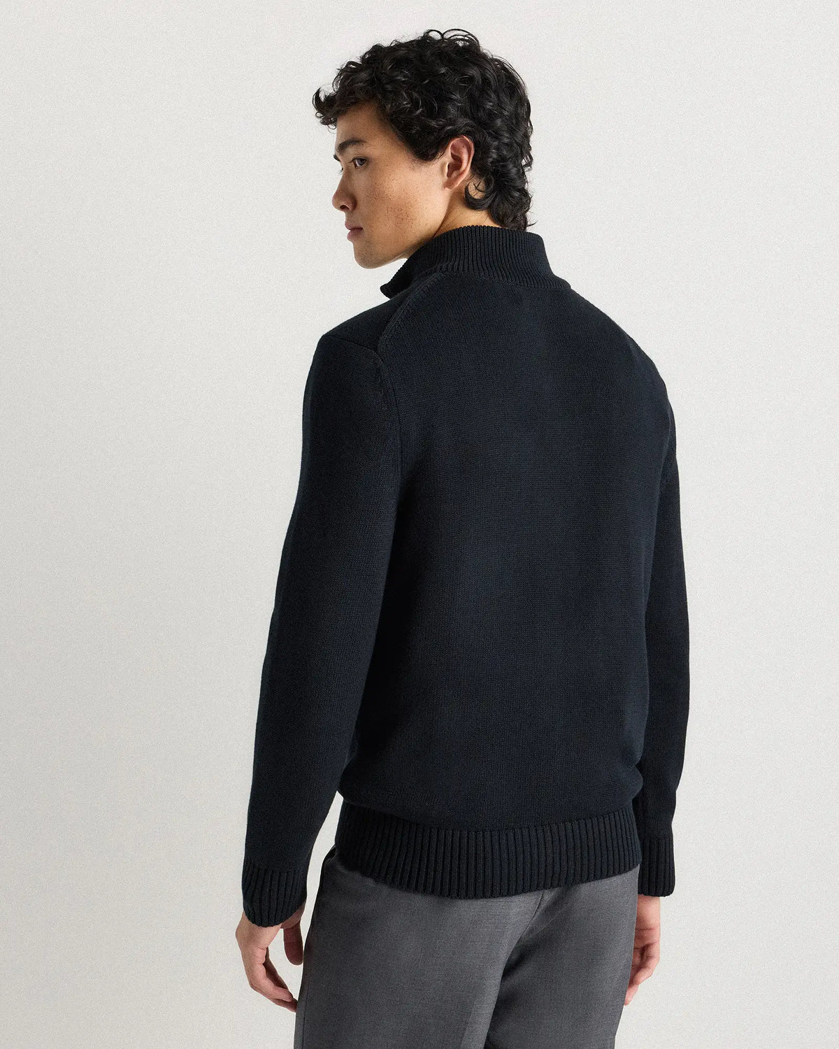 100% Organic Cotton Quarter-Zip Sweater - US 0462