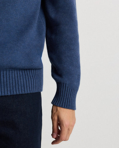 100% Organic Cotton Quarter-Zip Sweater - US 4609