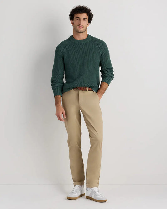 100% Organic Cotton Ribbed Crewneck Sweater - US 9428