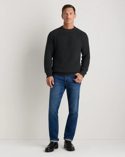100% Organic Cotton Ribbed Crewneck Sweater - US 6944