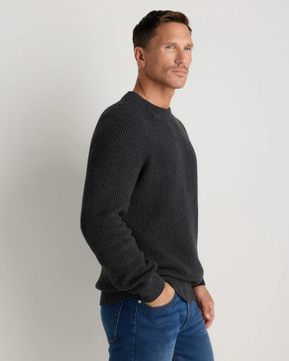100% Organic Cotton Ribbed Crewneck Sweater - US 6944