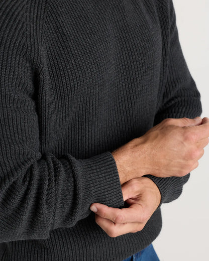 100% Organic Cotton Ribbed Crewneck Sweater - US 6944
