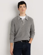 100% Organic Cotton Ribbed Polo Sweater - US 4484