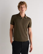 Cotton-Silk Johnny Collar Polo - US 3821