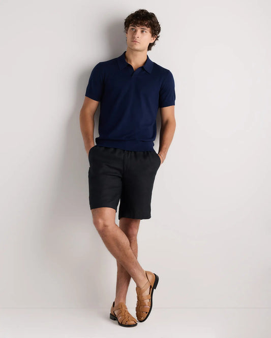 Cotton-Silk Johnny Collar Polo - US 3310