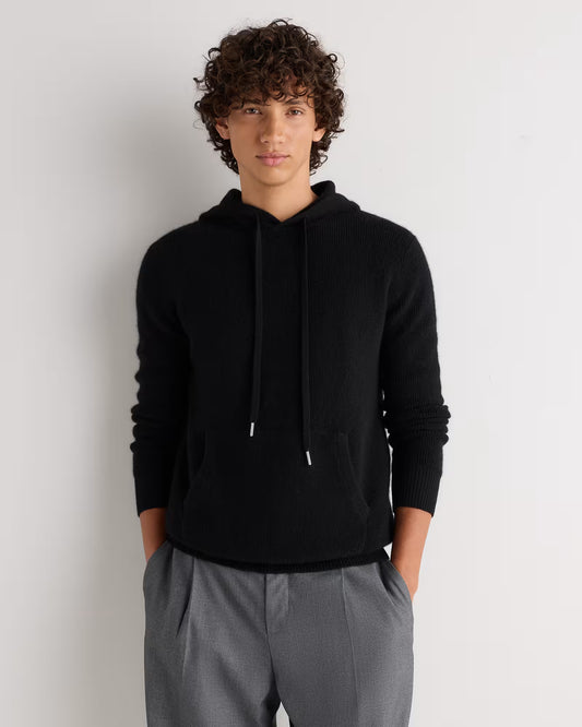 100% Mongolian Cashmere Waffle Hoodie - US 1846