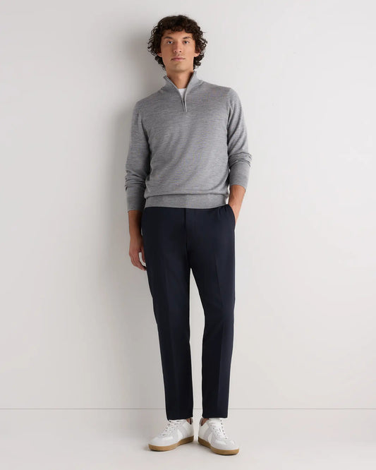 Worsted Merino Wool Quarter Zip Sweater - US 5925