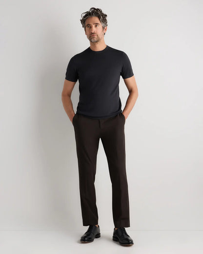 Cotton-Silk Short Sleeve Crewneck Sweater - US 3215