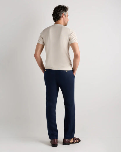 Cotton-Silk Short Sleeve Crewneck Sweater - US 4658