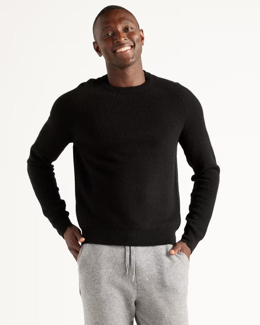 Mongolian Spring Cashmere Waffle Sweatshirt - US 6078