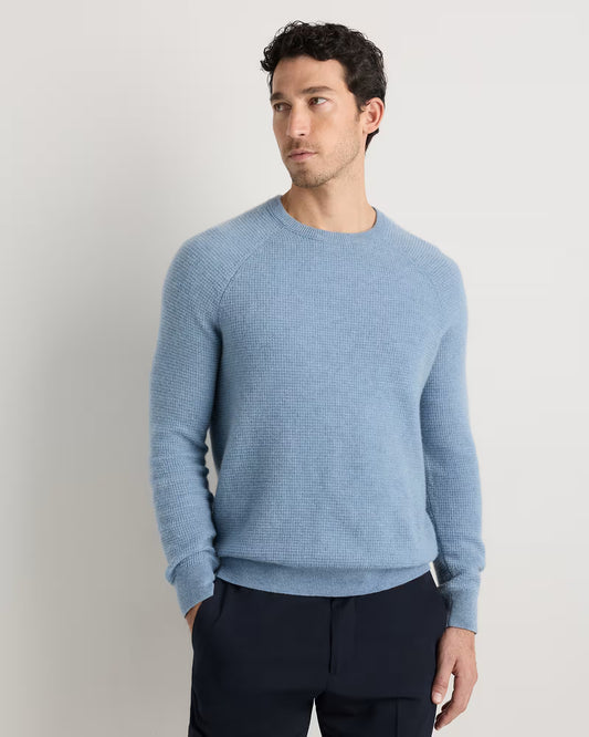 Mongolian Cashmere Waffle Sweatshirt - US 1066