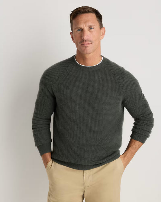 Mongolian Cashmere Waffle Sweatshirt - US 8879