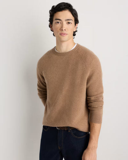 Mongolian Cashmere Waffle Sweatshirt - US 0966