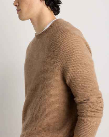Mongolian Cashmere Waffle Sweatshirt - US 0966