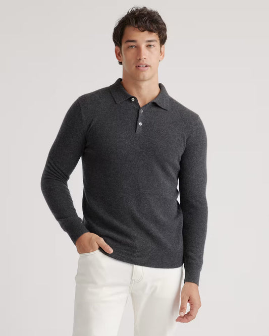 Mongolian Cashmere Polo Sweater - US 7446