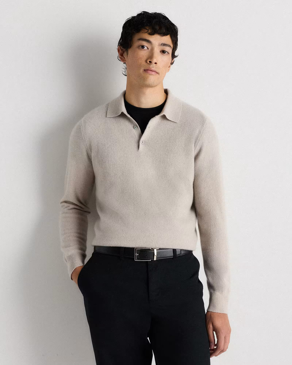 Mongolian Cashmere Polo Sweater - US 2513
