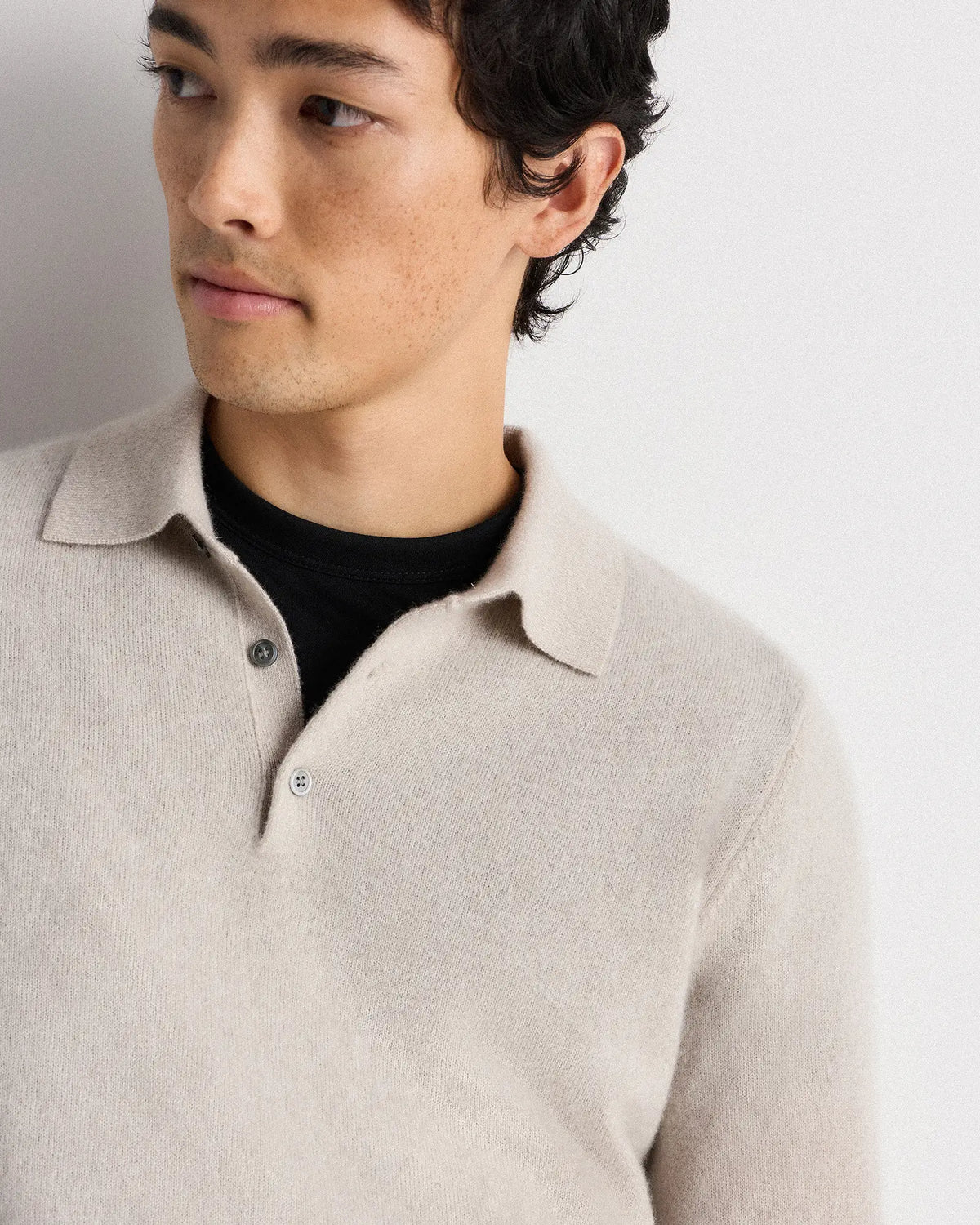 Mongolian Cashmere Polo Sweater - US 2513