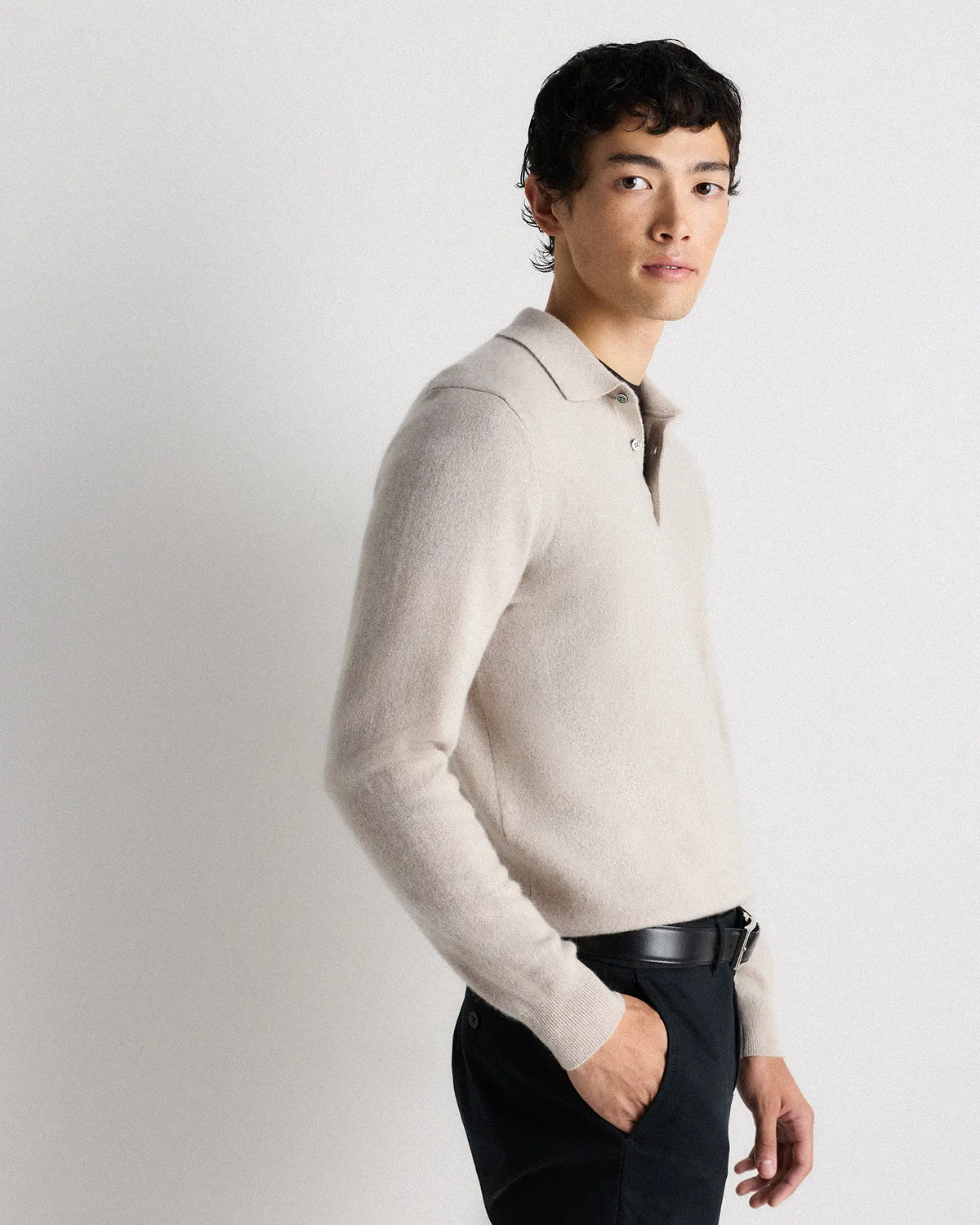 Mongolian Cashmere Polo Sweater - US 2513