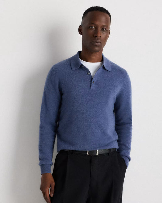 Mongolian Cashmere Polo Sweater - US 5413