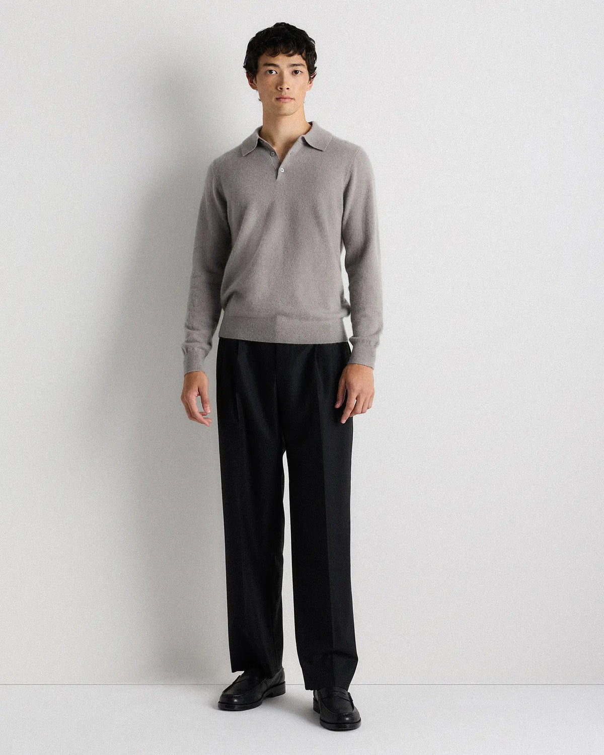 Mongolian Cashmere Polo Sweater - US 0465