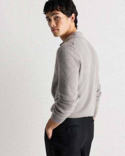 Mongolian Cashmere Polo Sweater - US 0465