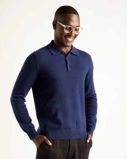 Mongolian Spring Cashmere Polo Sweater - US 1751