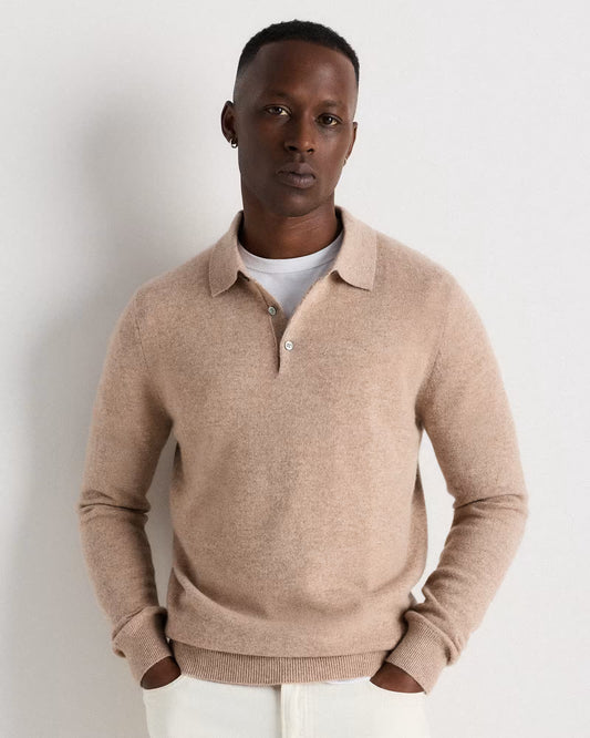 Mongolian Cashmere Polo Sweater - US 4547