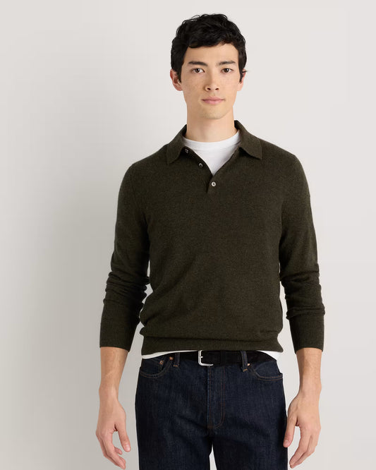 Mongolian Cashmere Polo Sweater - US 6283