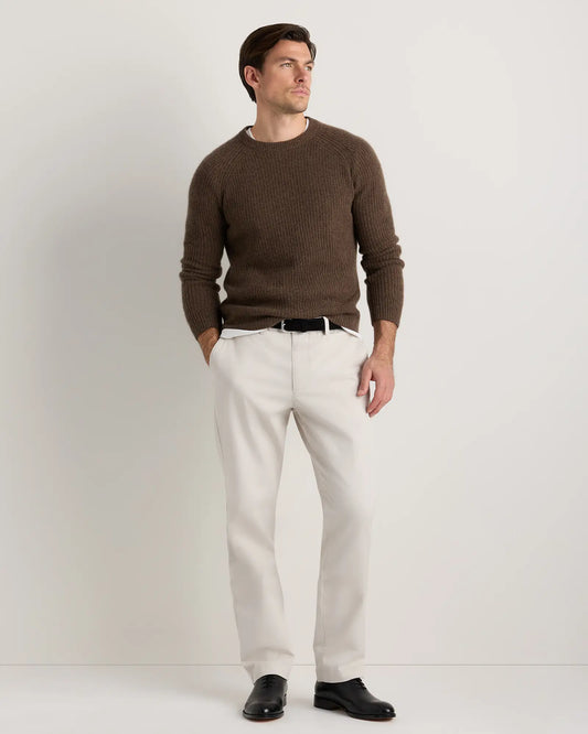 Mongolian Cashmere Fisherman Crewneck Sweater - US 7518