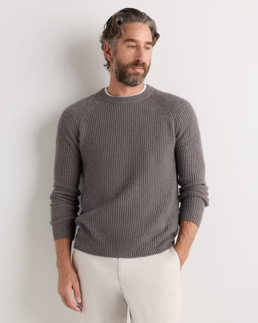 Mongolian Cashmere Fisherman Crewneck Sweater - US 4831