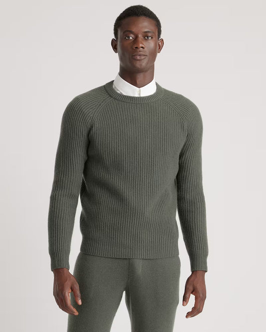 Mongolian Cashmere Fisherman Crewneck Sweater - US 3488