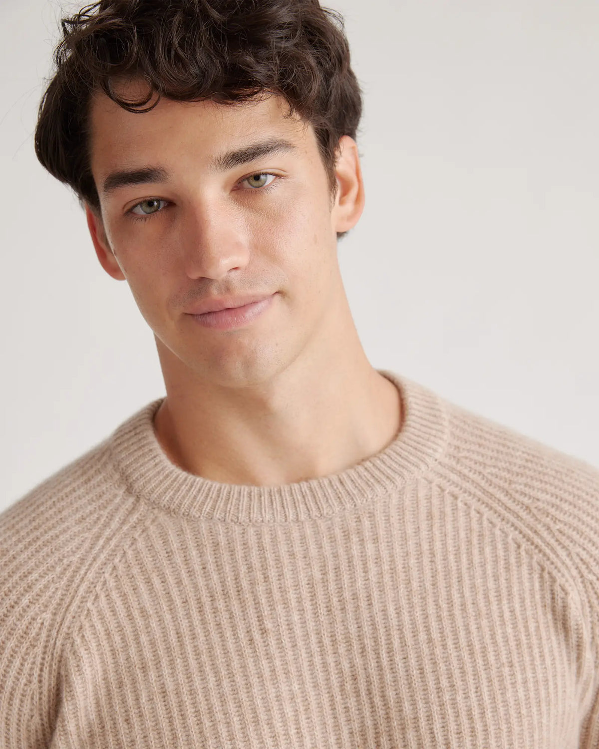 Mongolian Spring Cashmere Fisherman Crewneck Sweater - US 7823