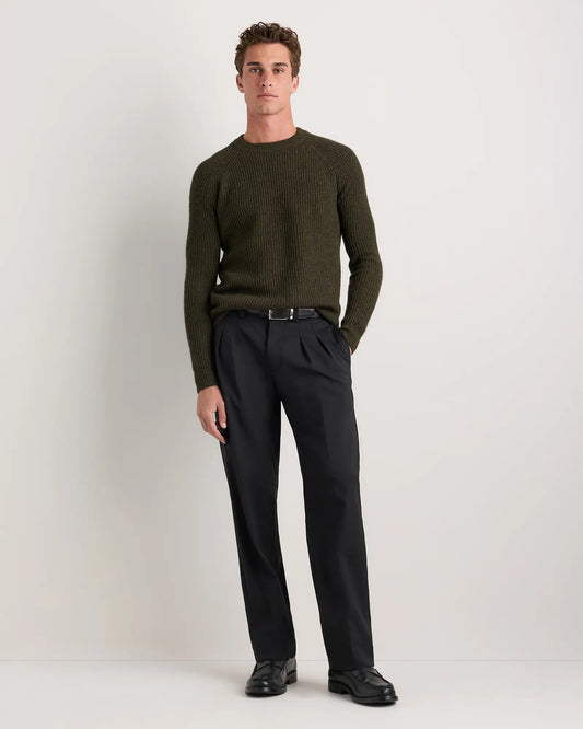Mongolian Cashmere Fisherman Crewneck Sweater - US 7737