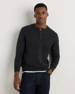 Mongolian Cashmere Henley Sweater - US 5085