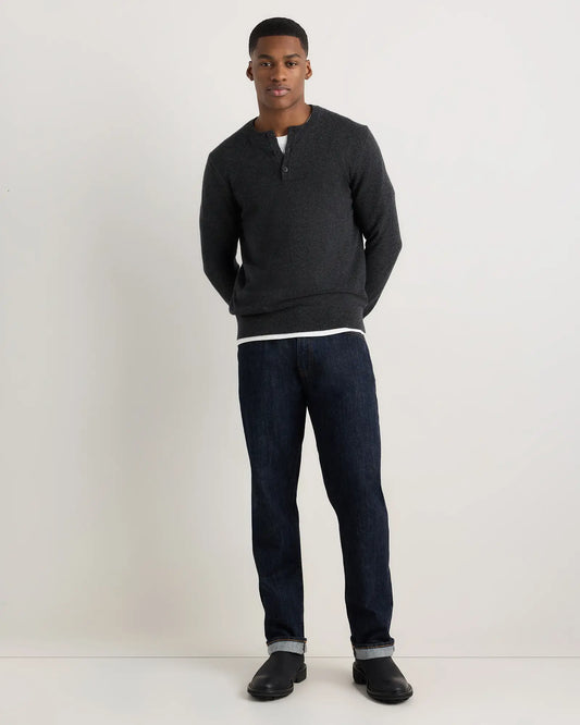 Mongolian Cashmere Henley Sweater - US 5085