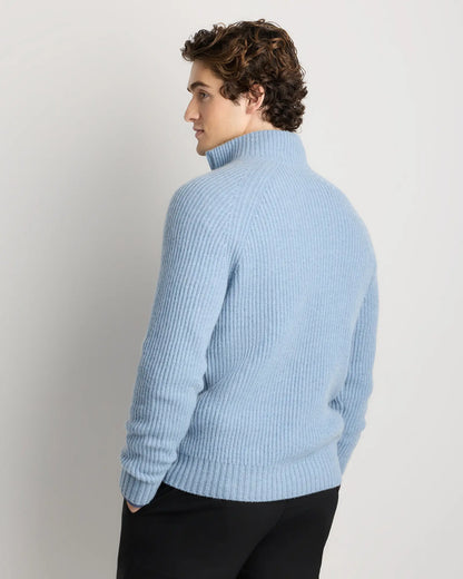 Mongolian Cashmere Fisherman Quarter Zip Sweater - US 4246