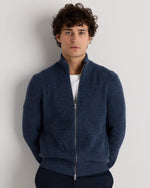 Mongolian Cashmere Fisherman Full Zip Sweater - US 3452