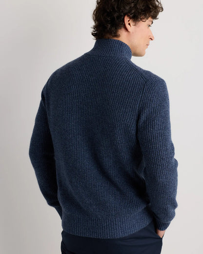 Mongolian Cashmere Fisherman Full Zip Sweater - US 3452