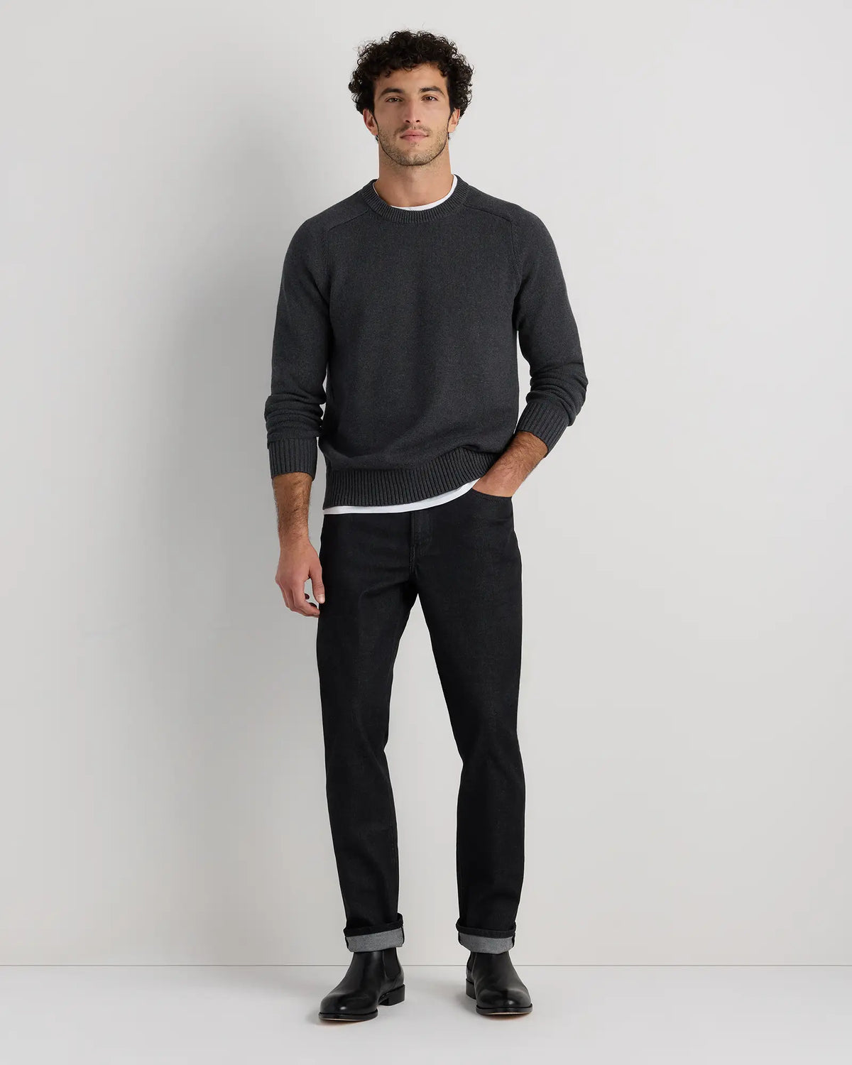100% Organic Cotton Crewneck Sweater - US 2874