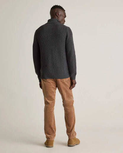 100% Organic Cotton Fisherman Quarter-Zip Sweater - US 3324