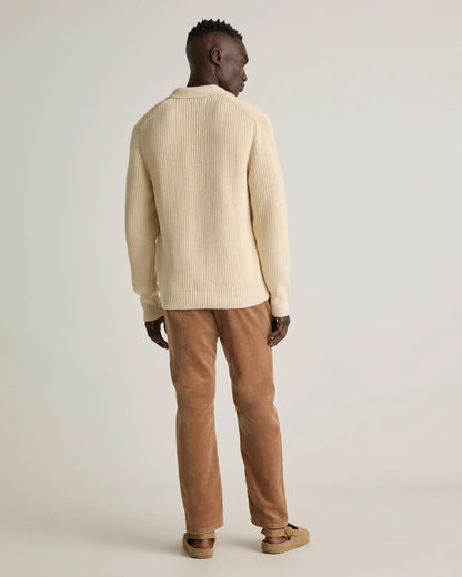 100% Organic Cotton Fisherman Polo Sweater - US 2828