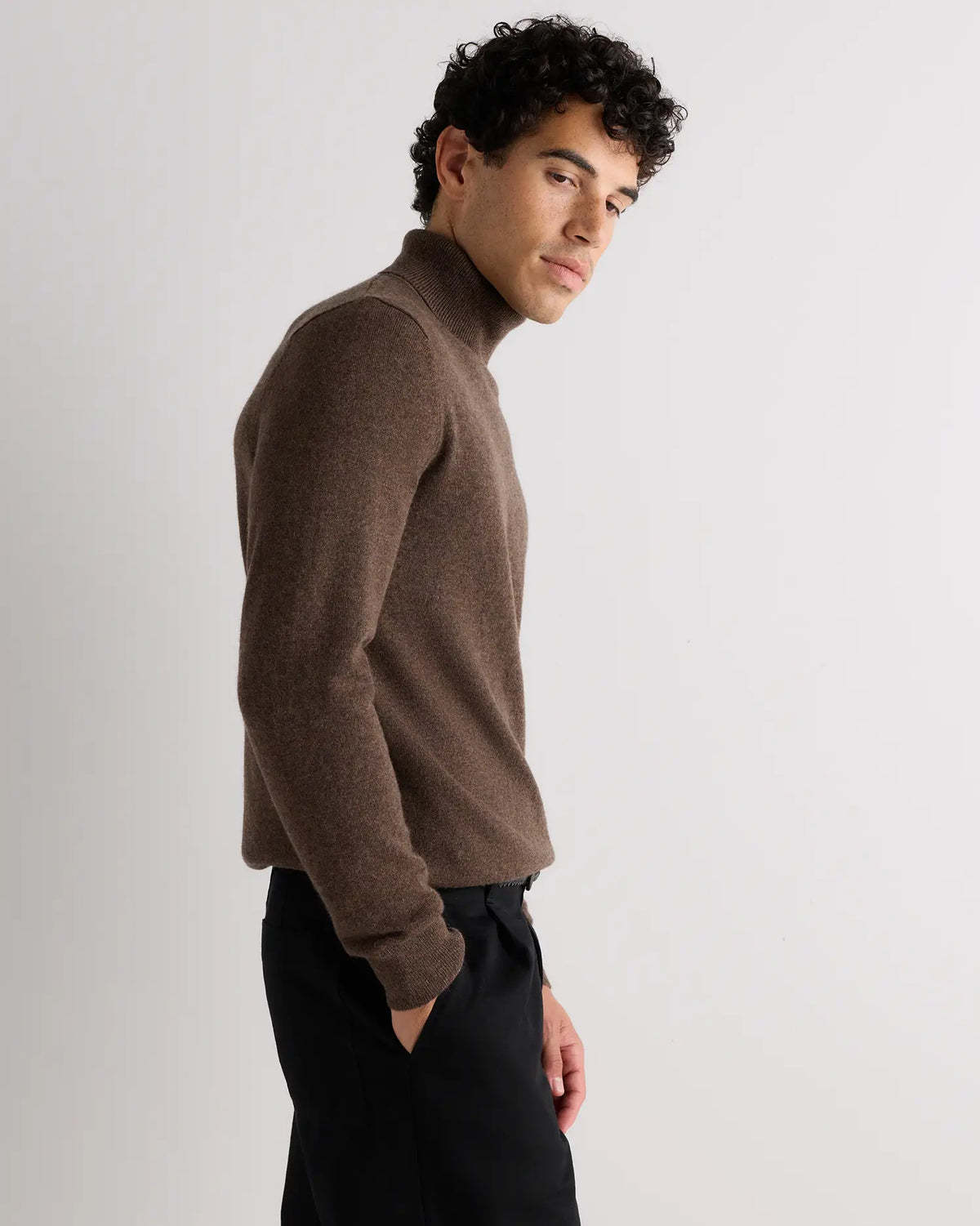 Mongolian Cashmere Turtleneck Sweater - US 1923
