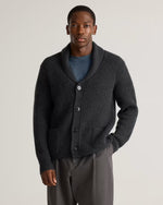 Mongolian Cashmere Shawl Collar Cardigan - US 0592